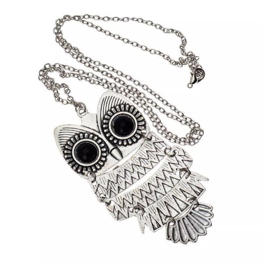 Silver Owl Necklace Gift - Picture 4 of 5